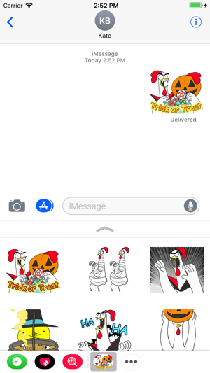 Chicken Bro Halloween Sticker(圖1)-速報App