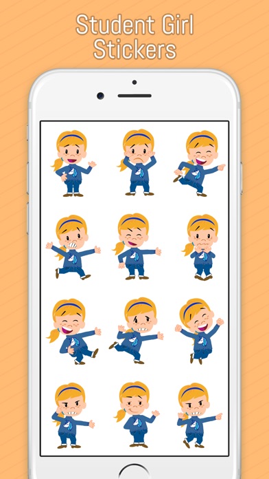 School Girl Emoji screenshot 3