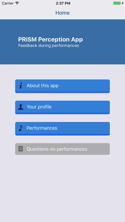 PRiSM Perception App