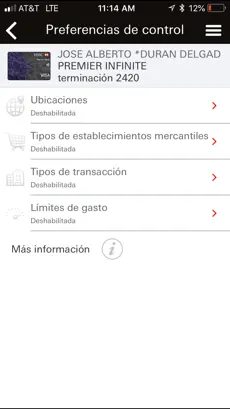 Captura 2 Card Control iphone