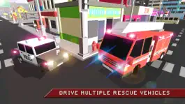 Game screenshot Block City Fire Truck Rescue apk