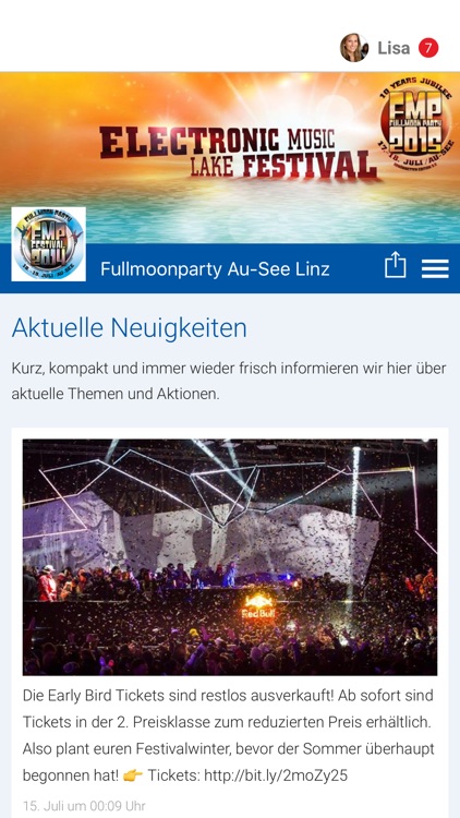 Fullmoonparty Au-See Linz