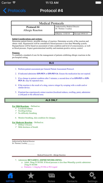 MPFRD EMS Protocols