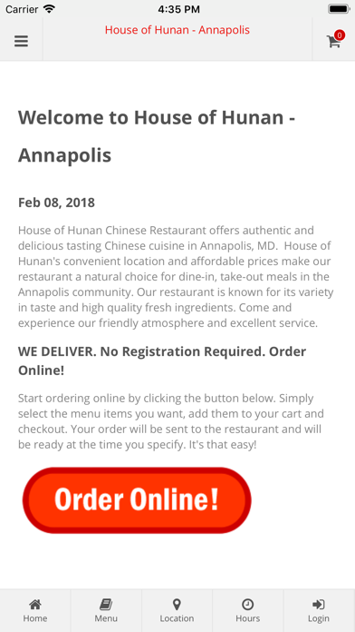 How to cancel & delete House of Hunan Annapolis from iphone & ipad 1