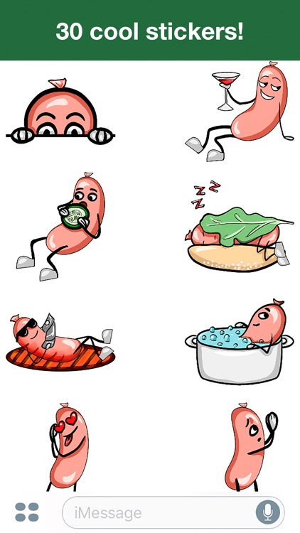 Hot Sausage - Cute stickers