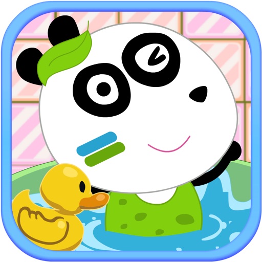 Baby Panda Love Bathing Icon