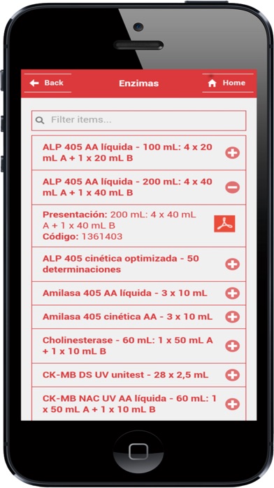 Vademecum Wiener Lab. screenshot 2