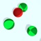 Score points by getting green balls, but avoid the red balls