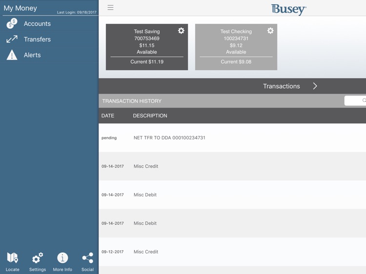 BusinessAccess @Busey for iPad