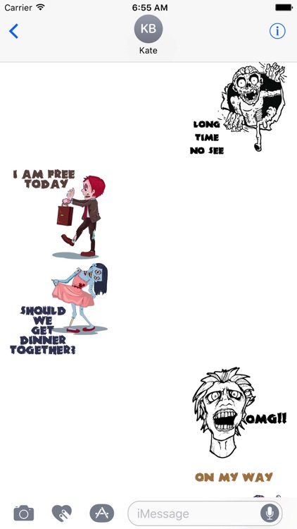 Zombie Talk Sticker Pack