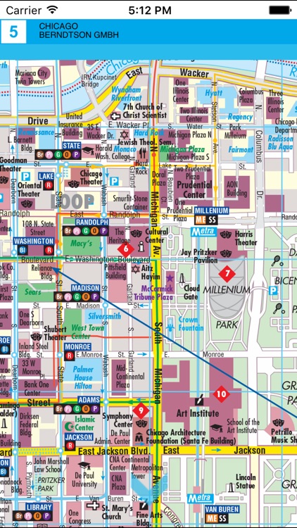 Chicago. City map