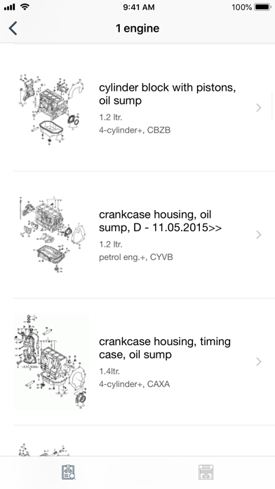 Car parts for Skoda diagrams screenshot 2