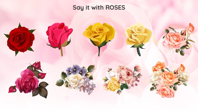 Romantic Roses Sticker Wishes(圖2)-速報App