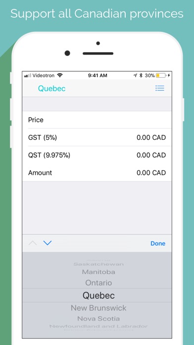 Sales Tax Calculator Canada screenshot 2
