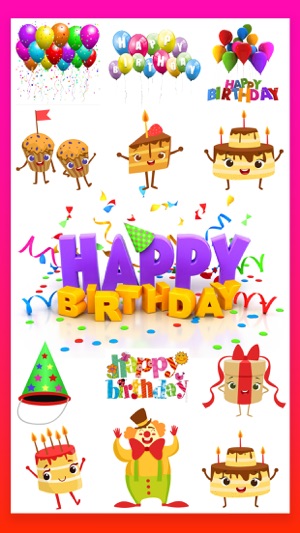 Happy Birthday Wish Stickers