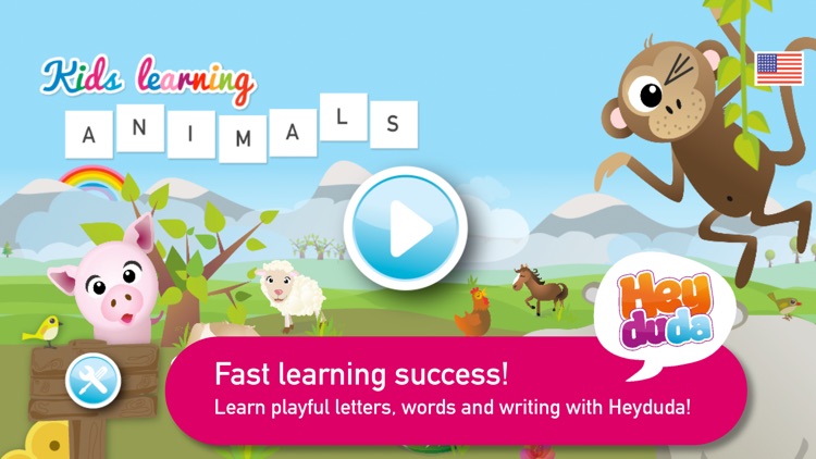 Kids learning ANIMAL WORDS screenshot-4