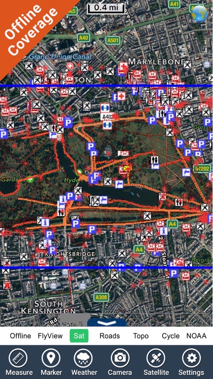 Hyde Park (London) - GPS Map Navigator screenshot-4
