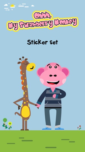 My Strawberry Monkey Stickers(圖1)-速報App