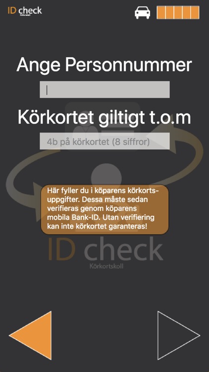 ID Check : Körkortskoll