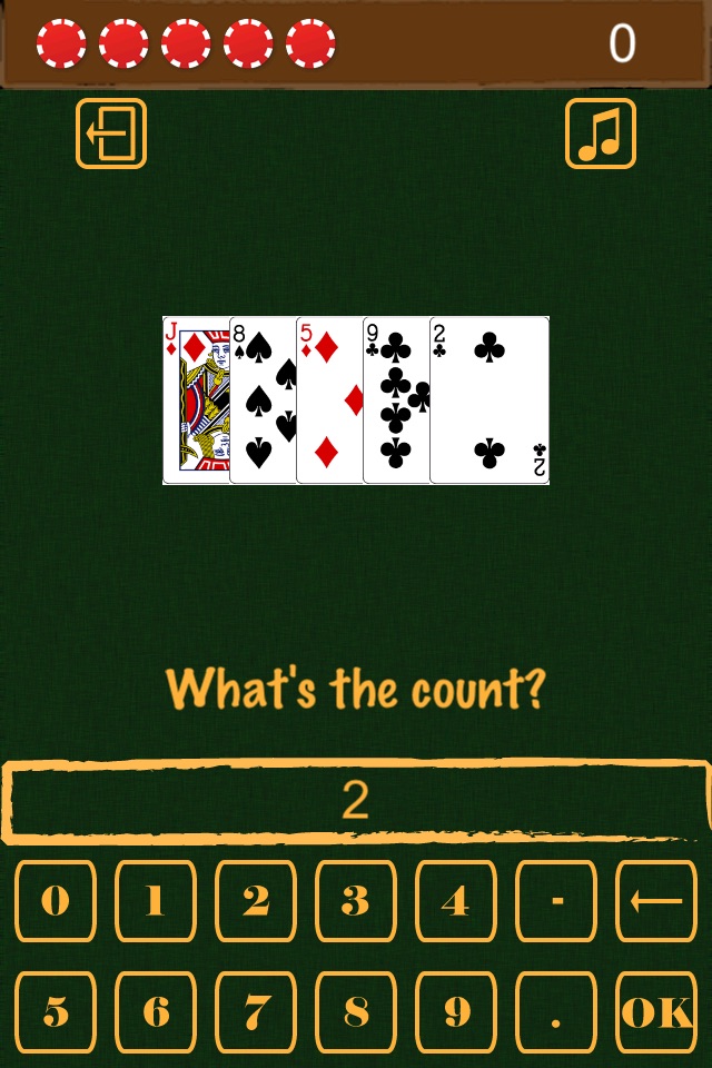 Blackjack Card Counting Practice screenshot 3