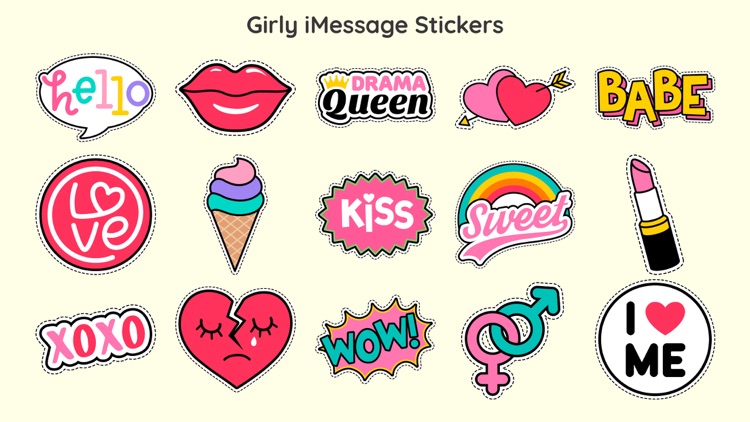 Cute Girly Style Stickers App by salma akter