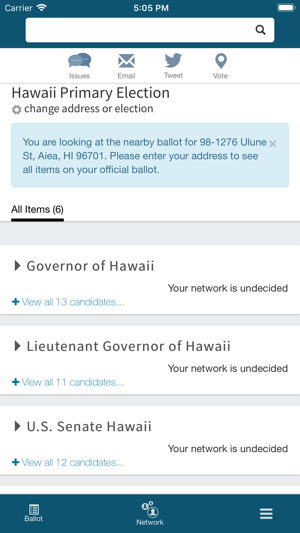 We Vote 2018 Ballot,  @WeVote