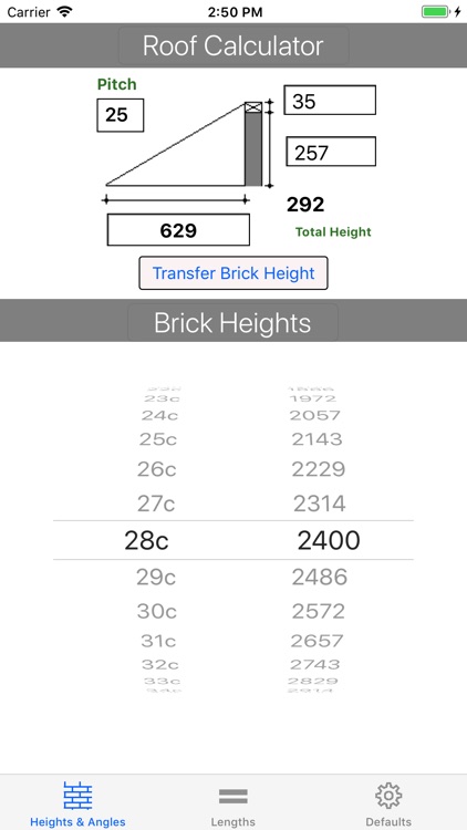 Brick Coursing Chart