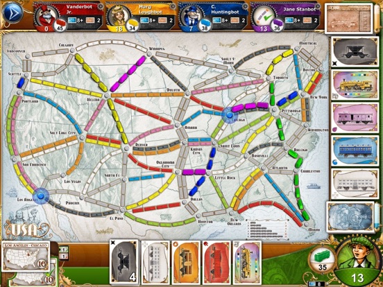 Ticket to Ride на iPad
