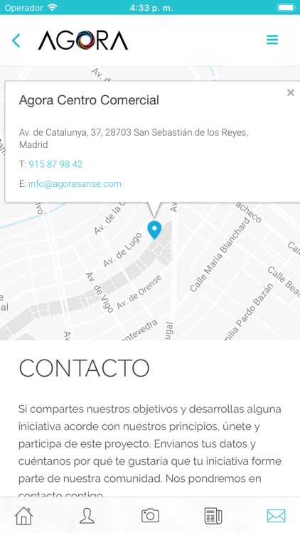 Agora App Centro de Ocio