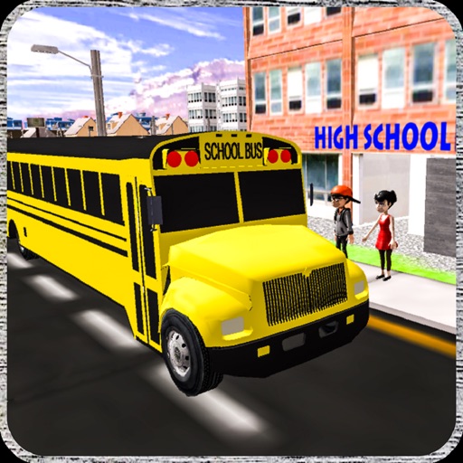 School Bus Driver City Driving Icon