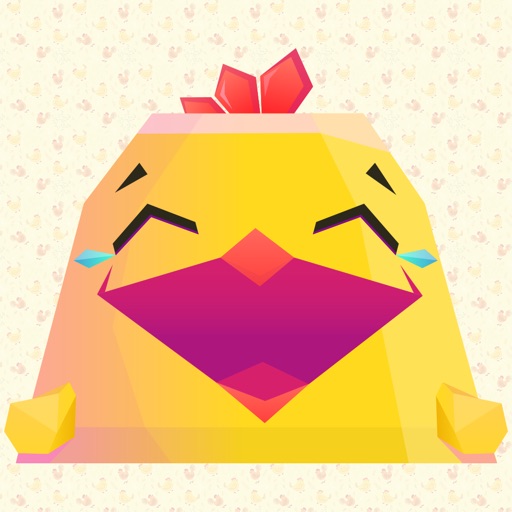 Chicken Emoji Animated Sticker Icon