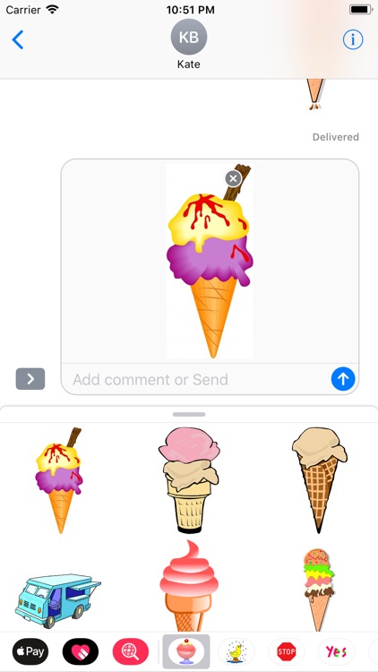 Yummy Ice Cream Stickers screenshot-5