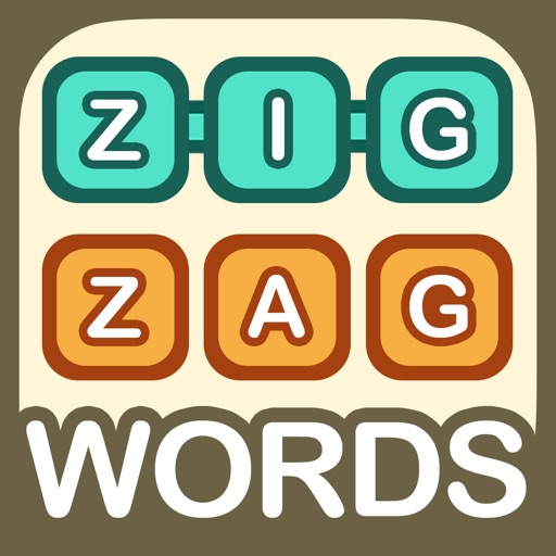 Zig Zag Words Icon