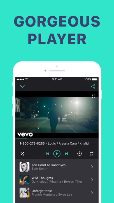 TubeMusic - Music Video Player screenshot 4