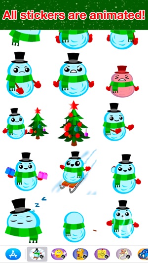 Snowman - Animated stickers(圖4)-速報App