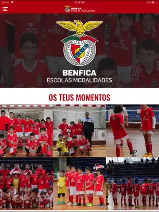 Captura de Pantalla 1 Benfica Escolas Modalidades iphone