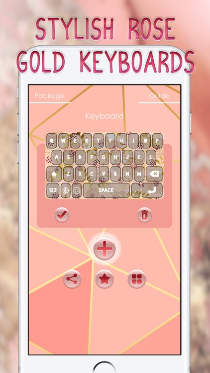 Rose Gold Keyboard Themes