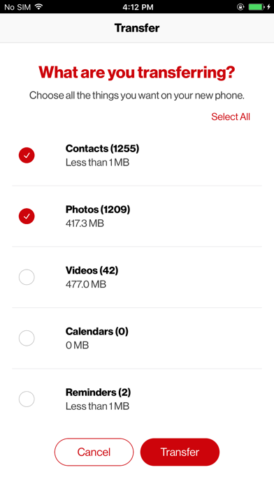 Screenshots of Content Transf for iPhone