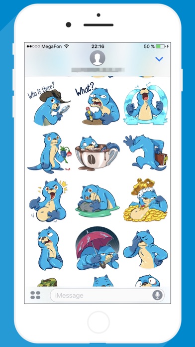 Blue Otter STiK Sticker Pack screenshot 2