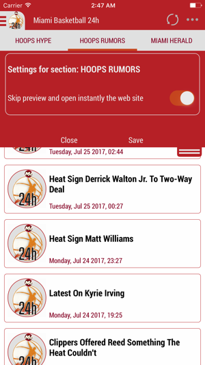 24h News for Miami Heat(圖2)-速報App