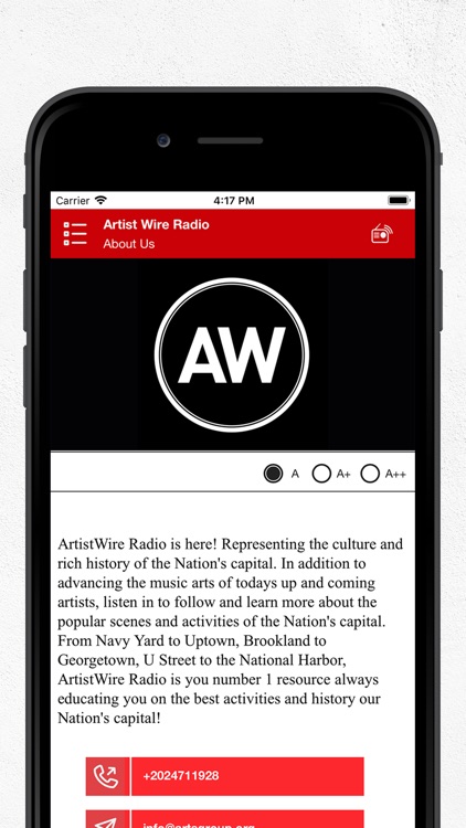 Artist Wire Radio screenshot-4