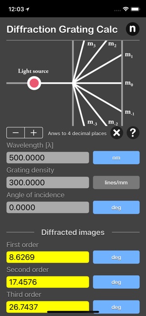 Diffraction Grating Calculator(圖1)-速報App