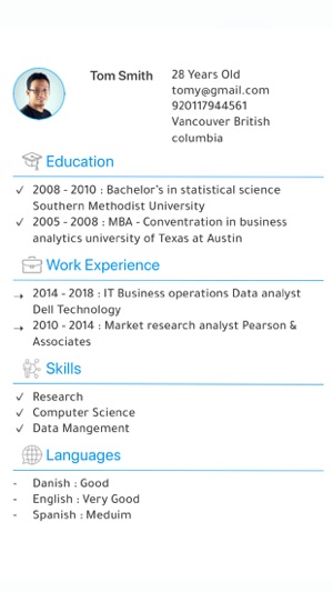 Resume Maker السيرة الذاتية