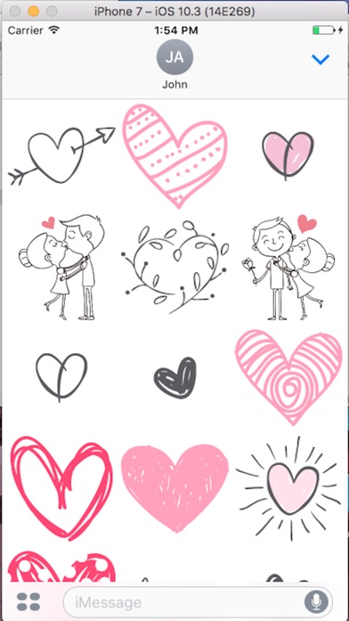 Couple Love - Emoji Sticker screenshot 2