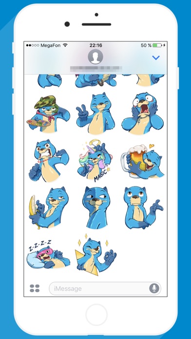 Blue Otter STiK Sticker Pack screenshot 3