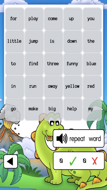Dino Sight Word Bingo