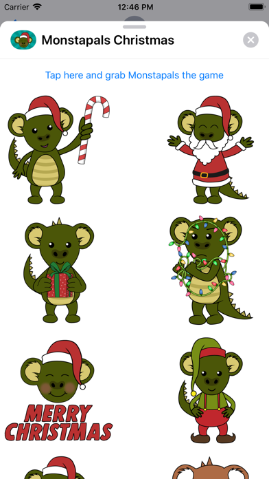 Monstapals Christmas Stickers screenshot 2