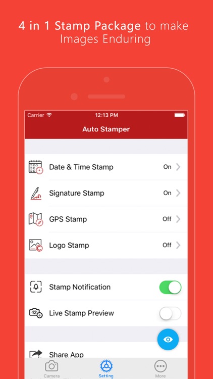 Auto Stamper: Timestamp Camera