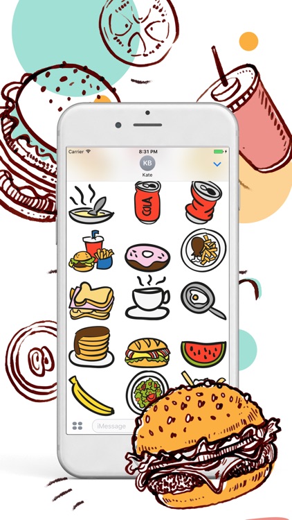 Food Bank For Food Lover Stickers screenshot-3