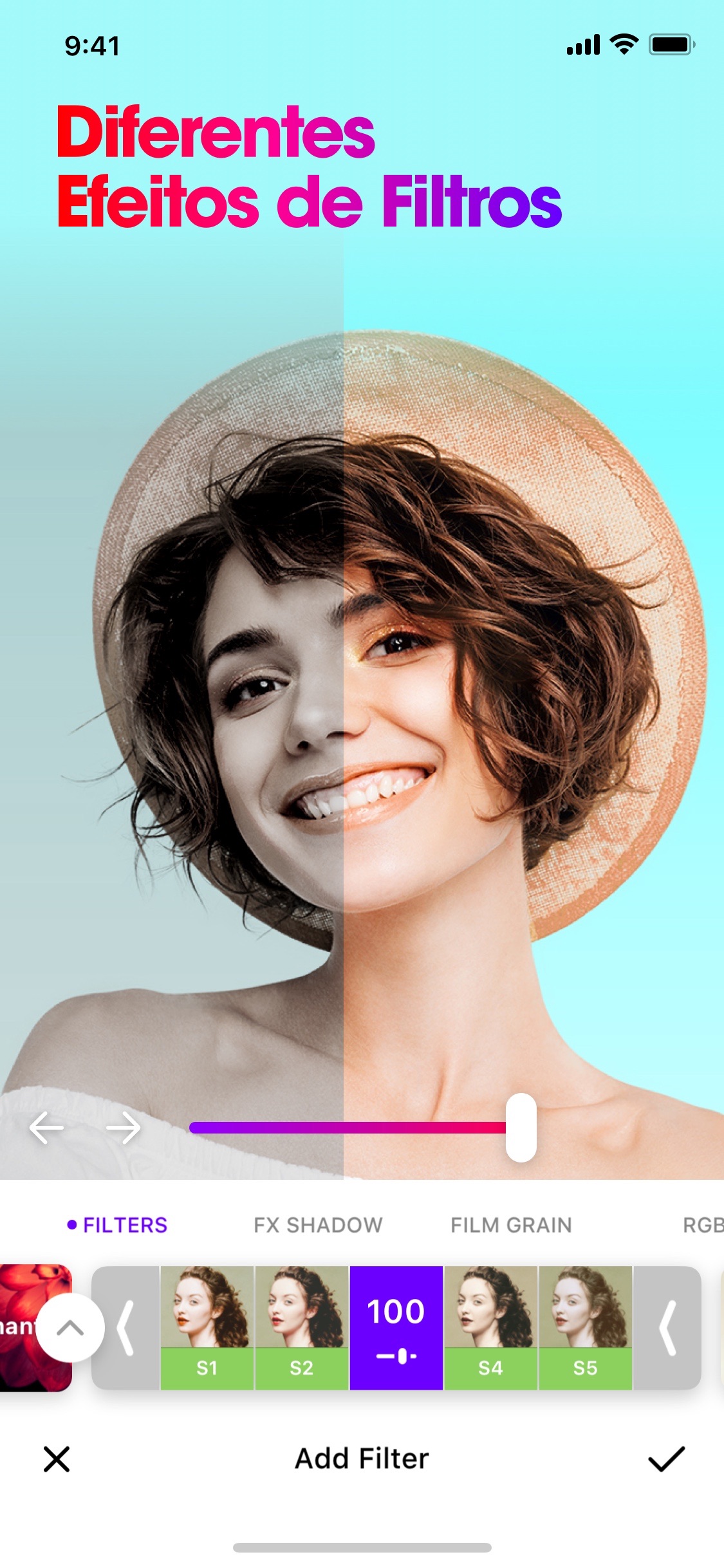 Screenshot do app Photable - Retocar Corpo Cara